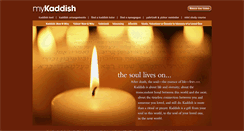 Desktop Screenshot of mykaddish.com